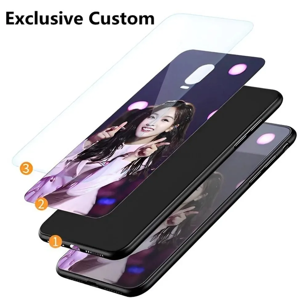 Exclusive Custom Personalized Glass Phone Case for Samsung A80 A73 A71 A60 A54 A7 A33 5G DIY Cover Customized Design Name Photo