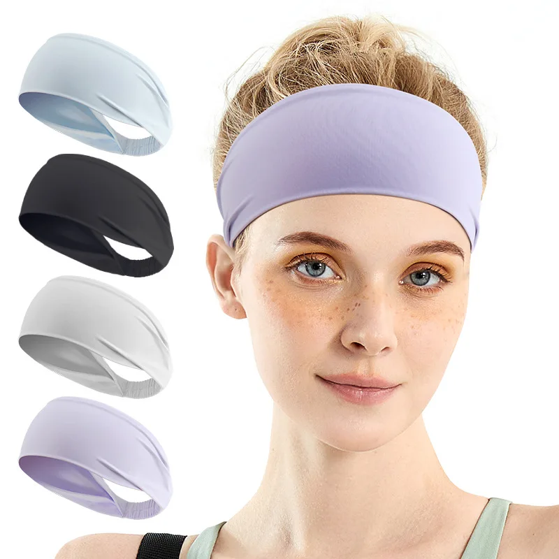 Sweat-absorbing Sports Headband Hair Band Widen Elastic Sweatband For Yoga Fitness Outdoor Running Hair Accessories
