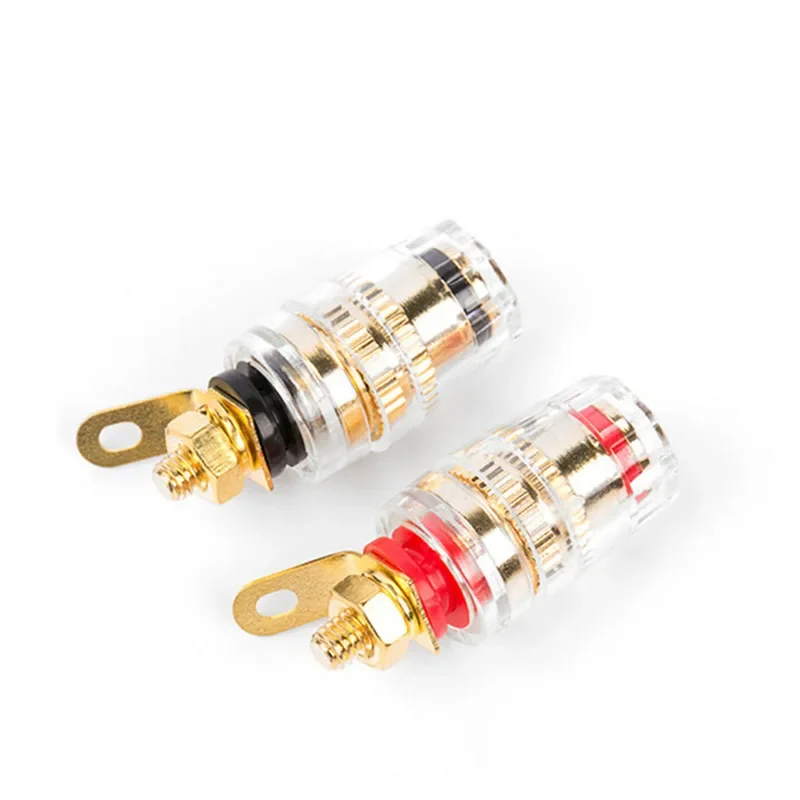 Binding Post Banana Plug Connector Audio Jack Socket For Amplifier Speaker Terminal Board Gold Plated Consumer Electronics