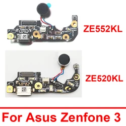 USB Charger Port Flex Cable Board For Asus Zenfone 3 ZE520KL Z017D ZE552KL Charging Jack Dock Microphone Connector Board Parts