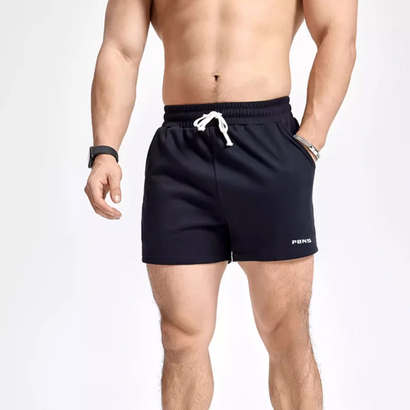 Sports shorts for men Cotton fitness three-point shorts Summer sports training three-point shorts Basketball running casual shor