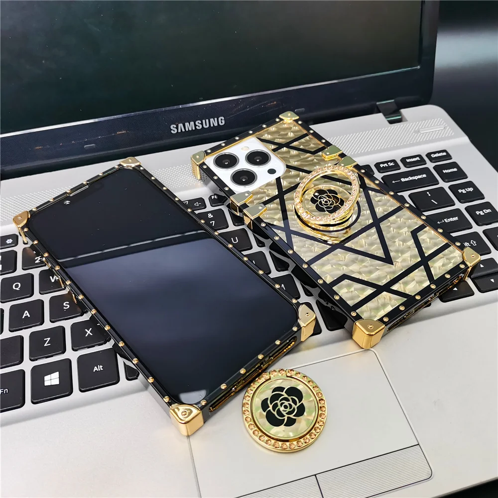 Luxury Cover Glitter Gold Rose Flower Phone Case For Xiaomi Redmi Note 13 PRO 13C Note 12 PRO 11 PRO 9 9C 10 10A 10C 12C