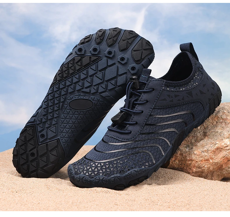 Summer Wide-Head Wading Shoes Men Barefoot Upstream Sketch Shoes Fitness Cycling Yoga Casual Sandals Women Water Sports Shoes