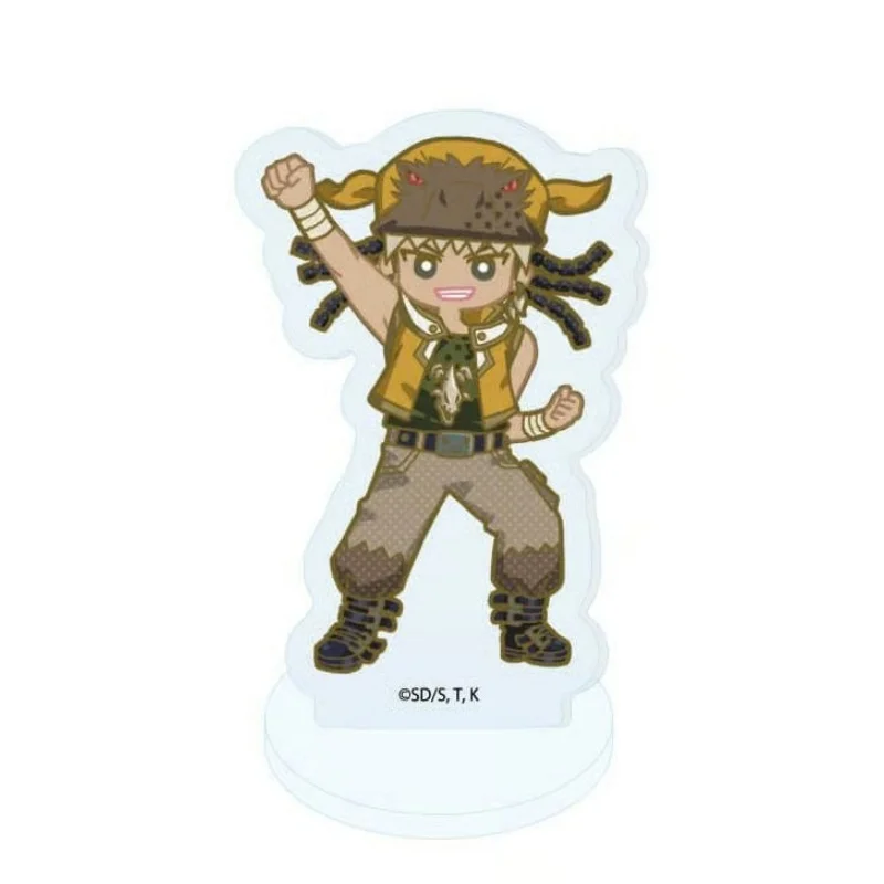Juego de anime Yu-Gi-Oh! GX Mini Soporte de Acrílico para Figuras, Placa de Modelo, Llavero, 10CM, Kuriboh Alado, Jaden Yuki, Decoración para Estantería, Regalo