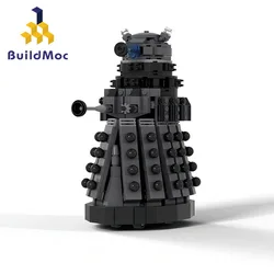 MOC Doctor Whoed Robot Daleked Bricks Movie Character Doctor Telephone Booth Time Machine Model Building Block Kit for Kid Gift