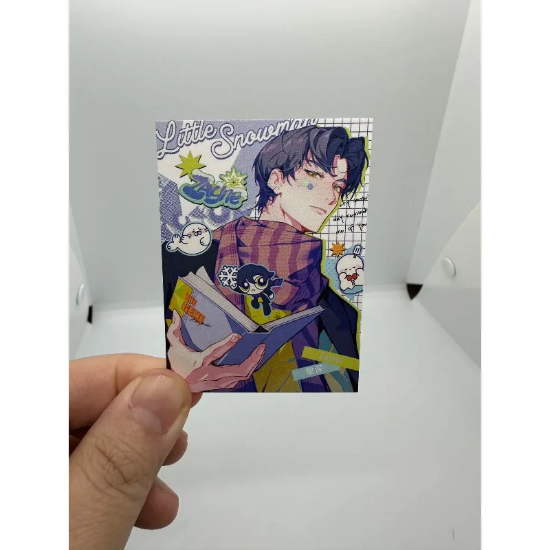 5 Stück/Packung Dopamin-Stil Love and Deepspace Merch Fans Collection Charakter Laserkarte Xavier Zayne Rafayel Ralayo Sylus Caleb