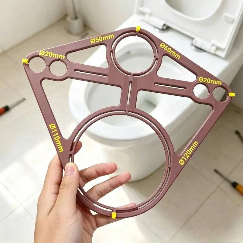 Toilet Installation Positioning Template Great Gift for DIYers Pipe Locator Practical Hand Tool for Home Plumbing Improvement P