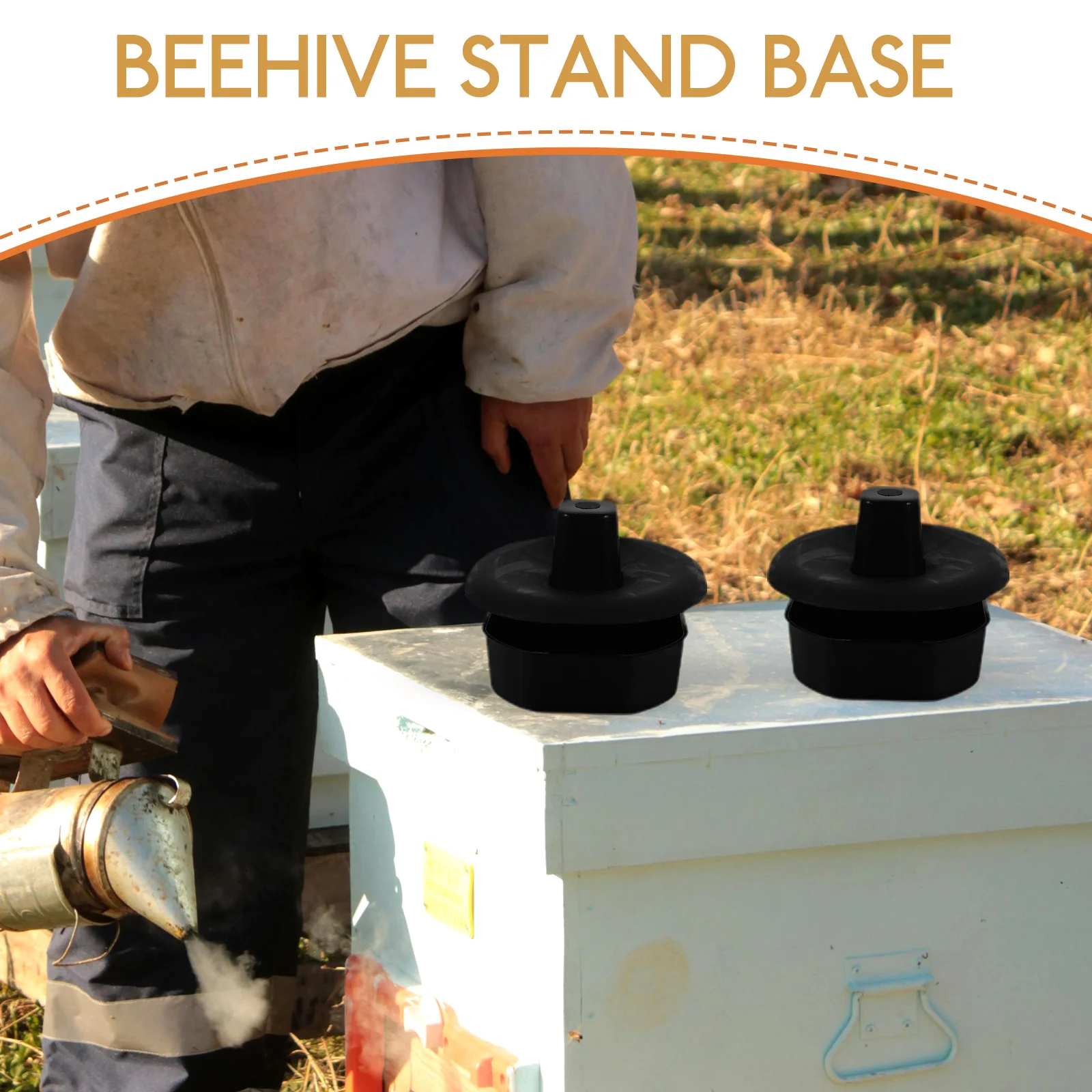 

4 Sets Feet Plastic Anti Ant Pad Outdoor Stable Outdoor Beehive Base Support Hive Stand Base Gardening Beekeeping Tool