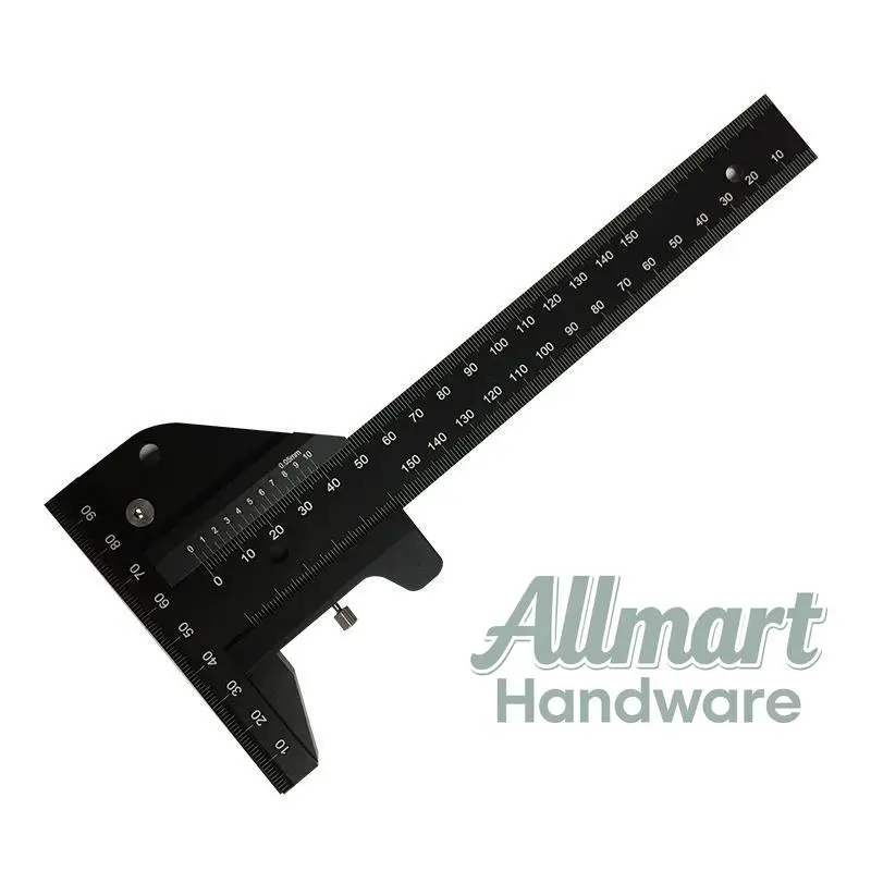 Woodworking Marking Ruler T-Square Woodworking Scriber Multi-Function Measuring Ruler Caliper High Precision Tool