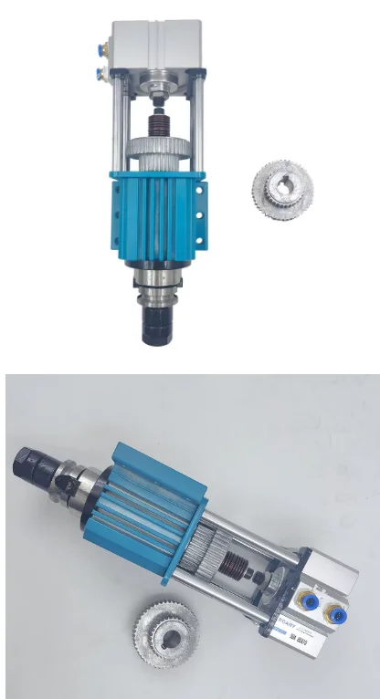 New Spindle Cylinder Pneumatic Semi-automatic Tool Changing Spindle Suitable for Carving Drilling Milling