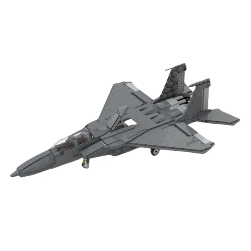 Military Aircraft Model MOC Building Brick F-22 F-15 Raptor Eagle Fighter Jet Technology Gift Holiday Assemble Children Toy Suit