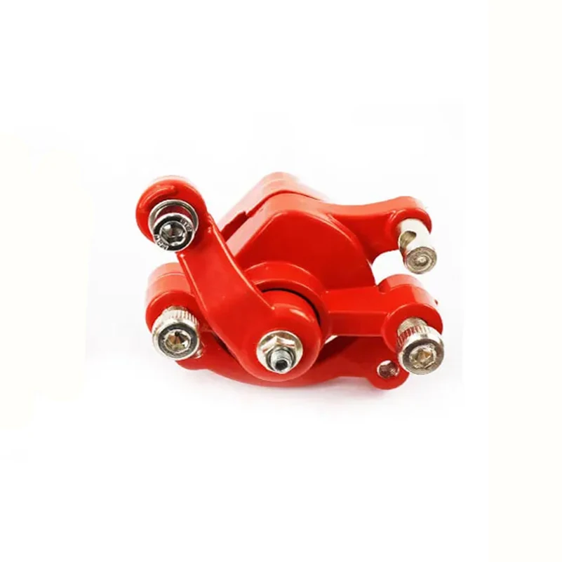 Front Rear Disc Brake Black Red Caliper for 2 Stroke 49cc Dirt Mini Pocket Bike Scooter Left Right