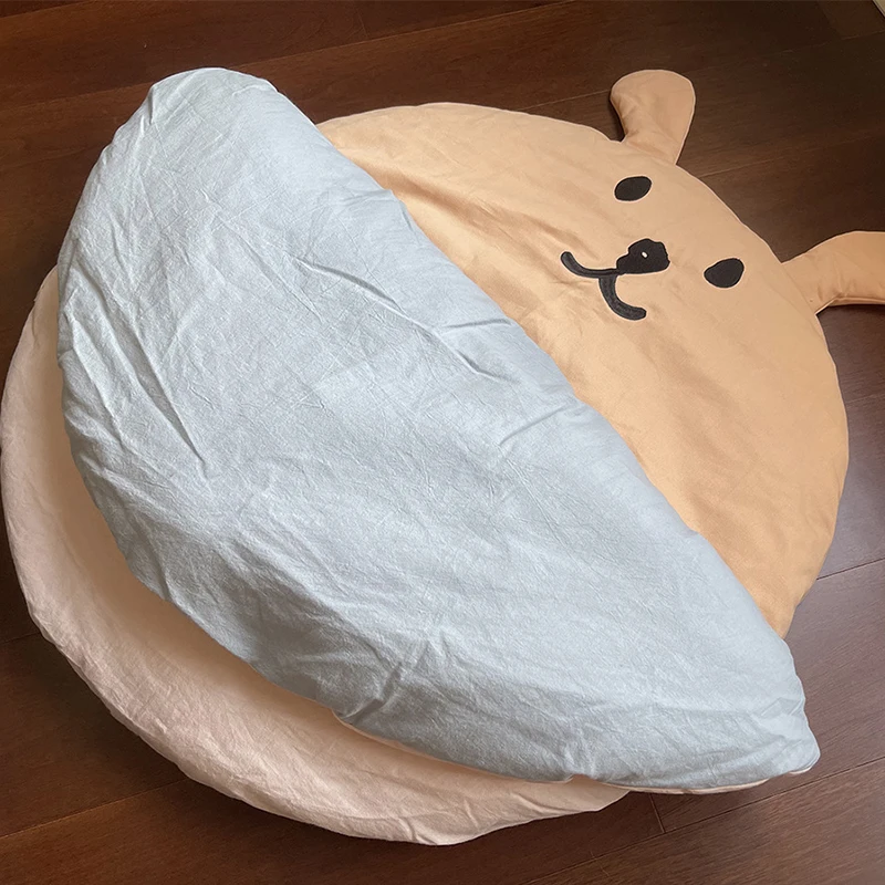 오렌지 컬러 수면 패드
