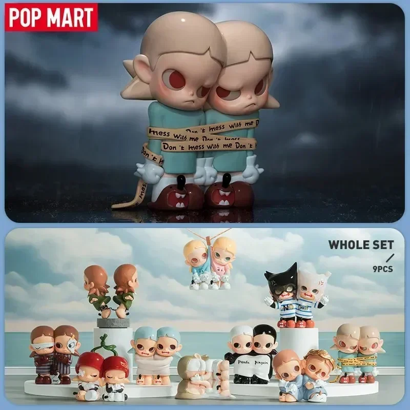 

POP MART Zsiga Twins Series Аниме Фигурка Коллекция Модель, Кукольные Игрушки, 100% Оригинал, ПВХ, Тайная Коробка, Настольные Украшения