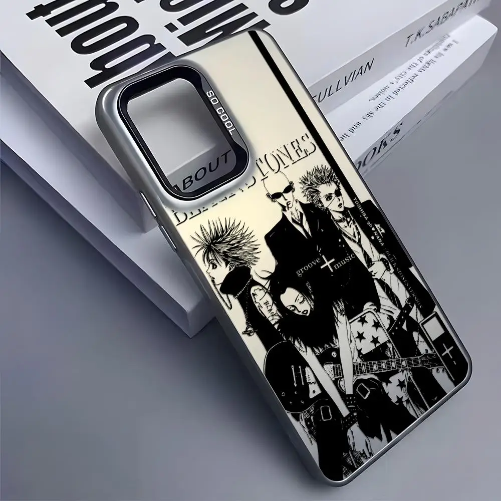 O-Osaki N-NanaS Custodia per telefono cool per Samsung Galaxy S25 Edge S24 S23 S22 S21 S20 Ultra Funda Cover in silicone argento