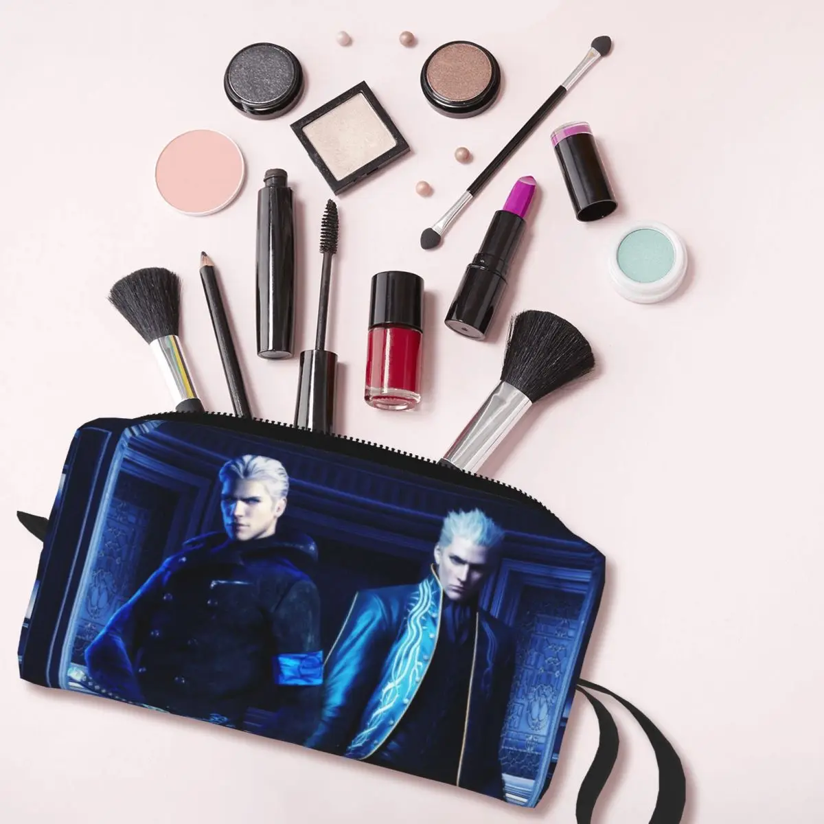 Vergil From The Devil May Cry Series Пенал для Studen Pen Box Сумка-карандаш Канцелярские принадлежности Дорожная женская косметичка