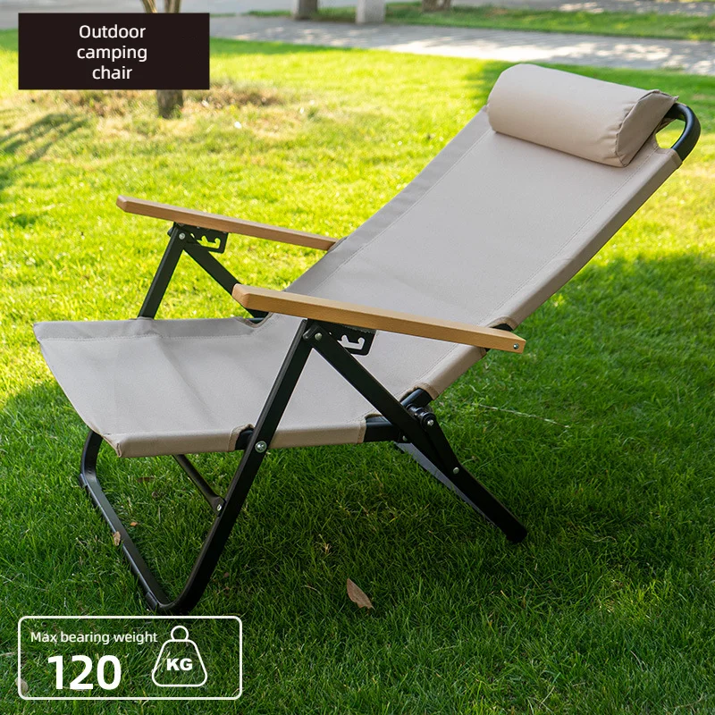 Silla plegable ultraligera para viaje, asiento con respaldo ajustable de alta carga al aire libre para acampar, playa, senderismo, Picnic y pesca,