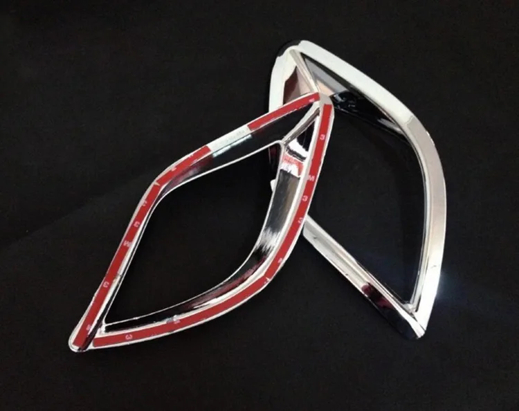 2 Pcs Accessories for Vehicles Rear Fog Lights Lamp Mask Cover Trim ABS Chrome for Mazda CX-5 CX5 2012 2013 2014 2015