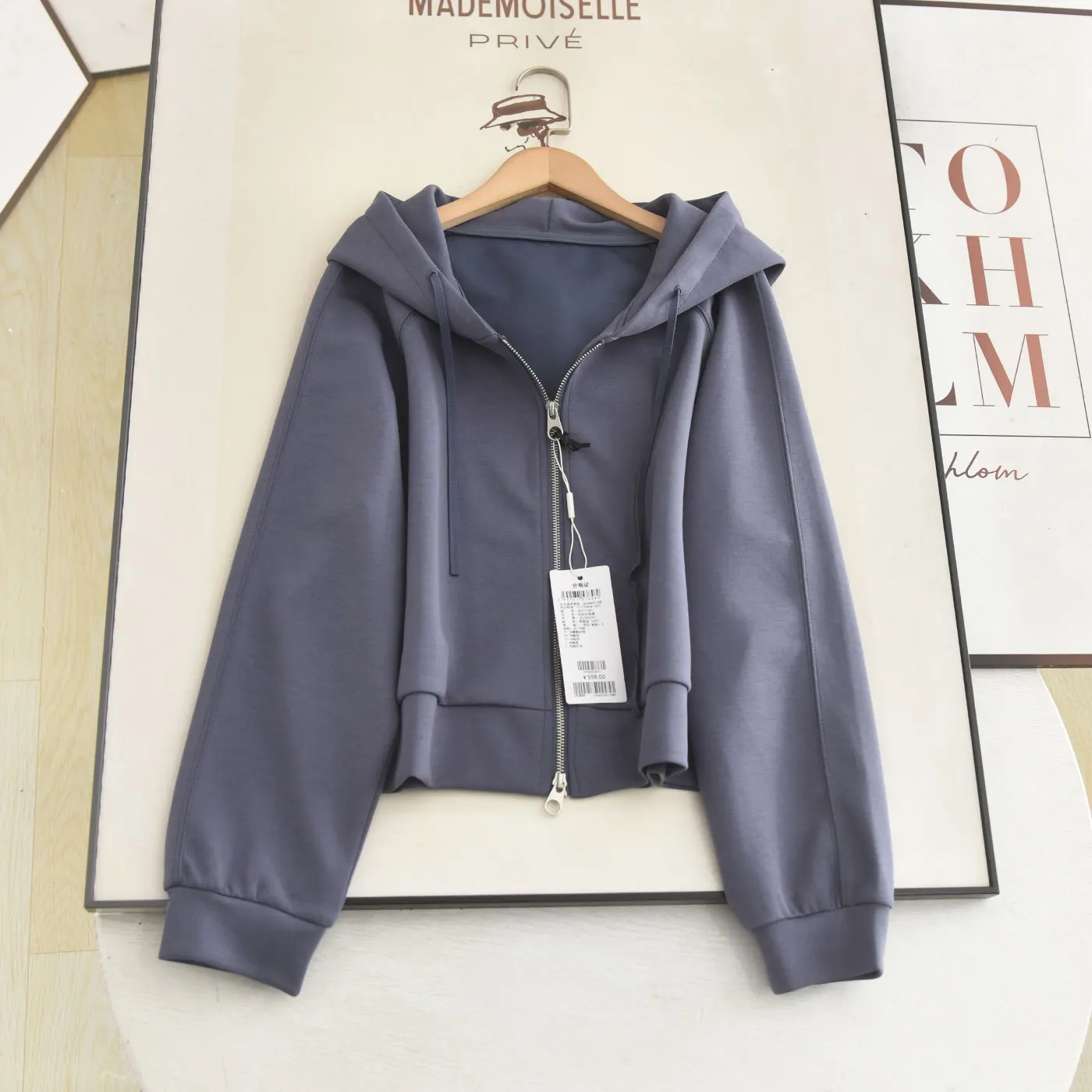 Casual Hoodie Jacket Women's Double Zipper Slimming Loose Fit Spring Summer New Style Korean Version Versatile Sweatshirt Out...