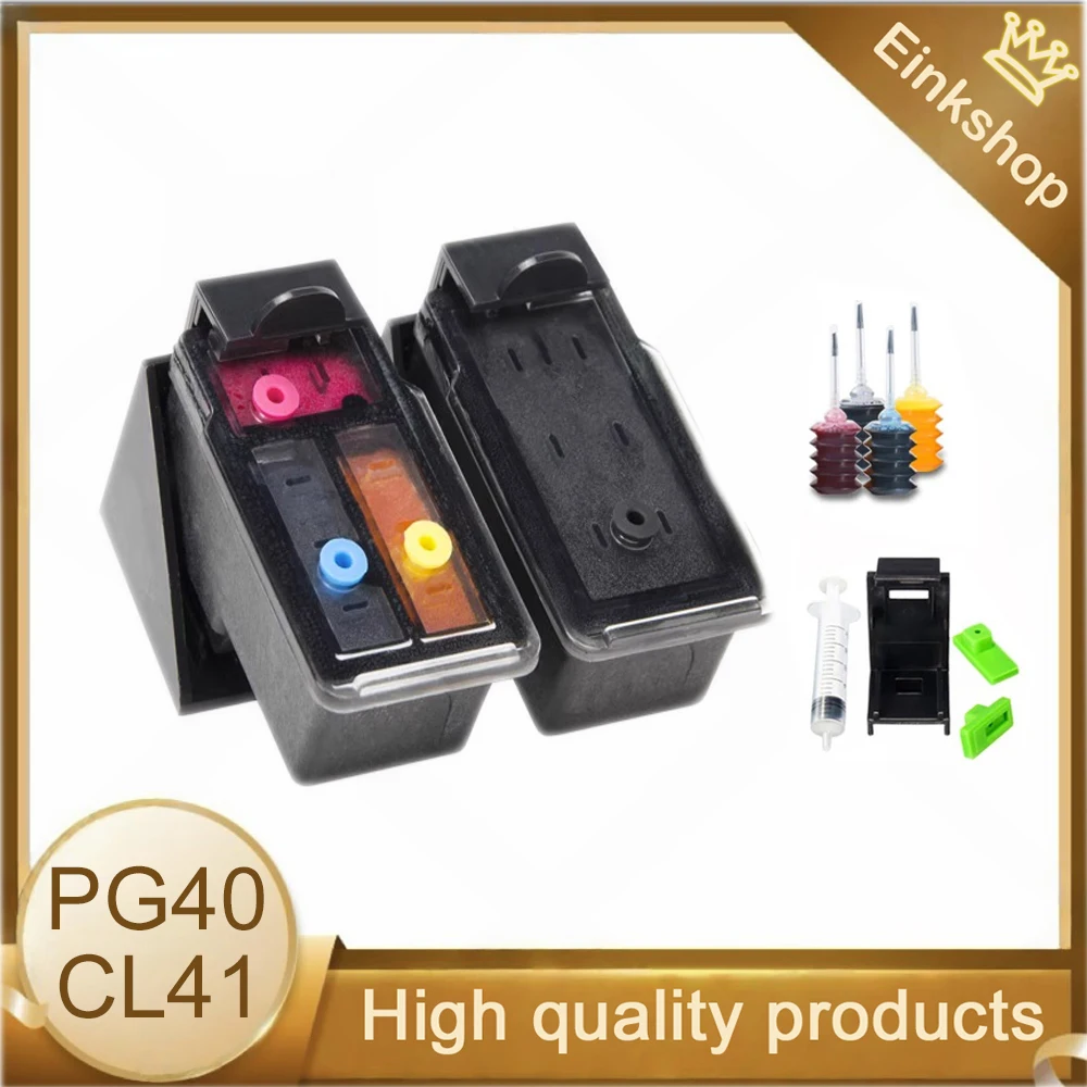 Einkshop PG40 CL41 Запасной картридж pg40 cl41 Совместим с Canon Pixma IP1800 IP1900 IP1600 iP2580 MX318 MX310 MP460 MP160