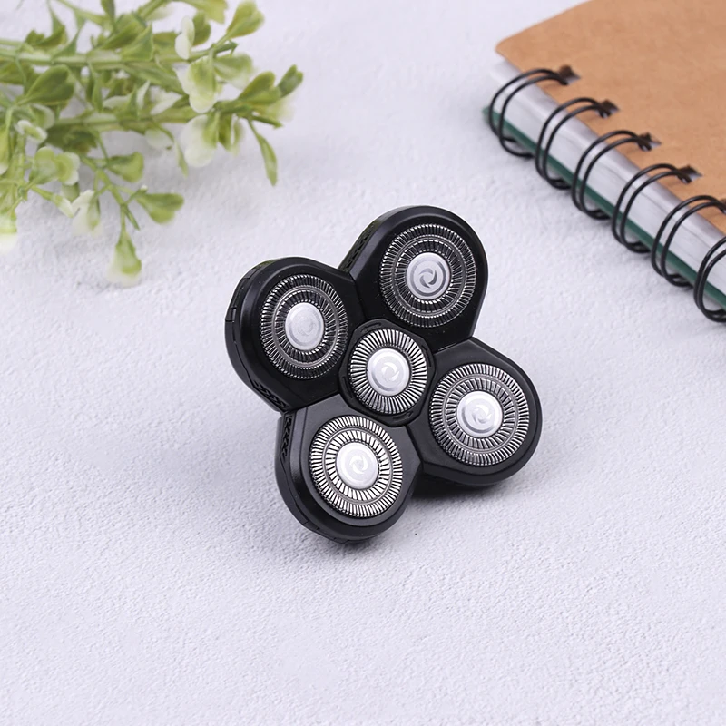 Washable Men 5 Blade Razor Replacement Shaving Heads for Alternate Floating Electric 5D Shavers Trimmers Kit 4D Cutter Blades