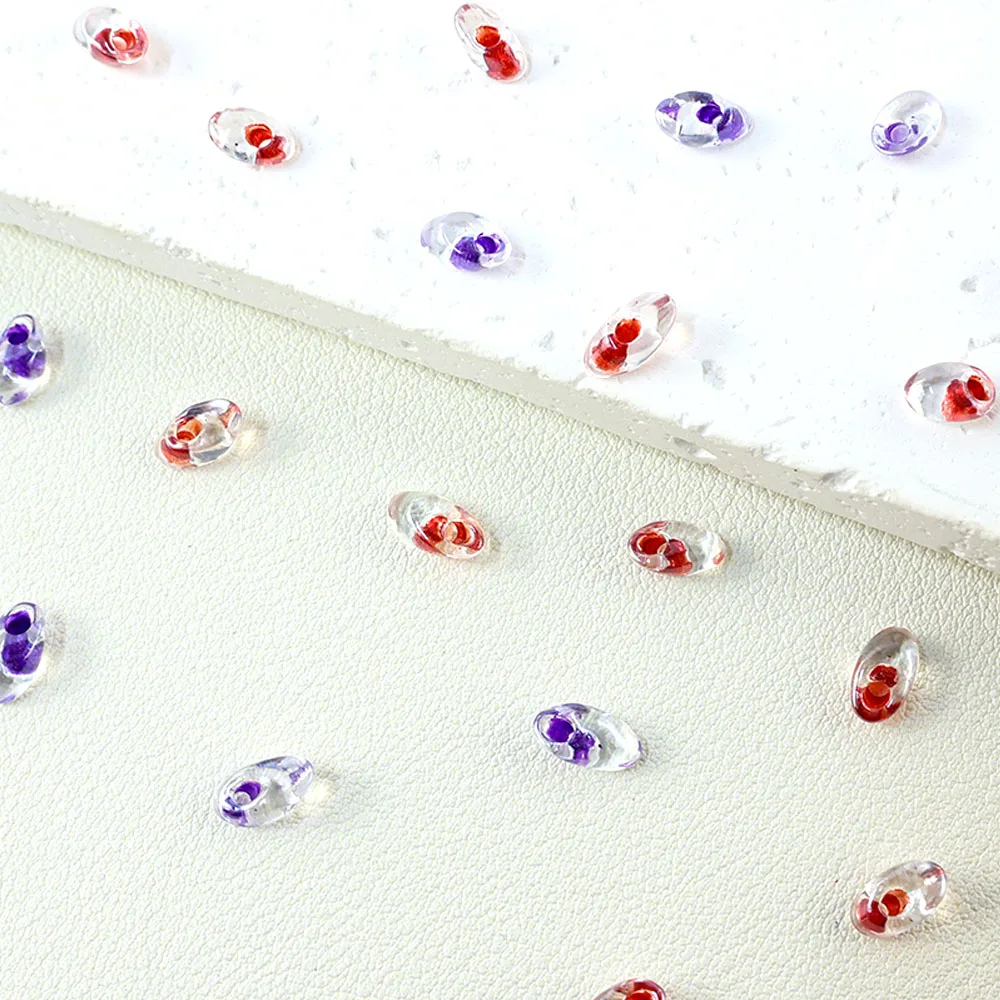 Japanische importierte Miyuki Long Magatama Perlen mit transparent gefärbtem Kern, Phoenix-Perlen, Schmuckzubehör, verwendet für die Armbandherstellung, verschiedene Ausführungen. – Detail 2