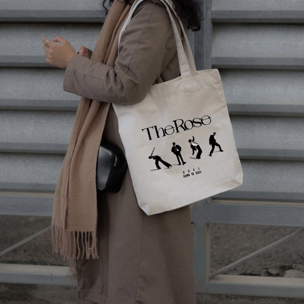 

The Rose Kpop Canvas Bag The Rose Back To Me Tote Bag The Rose Korean Group Women's Shoulder Bag Kim Woo-sung Jaehyeong merch