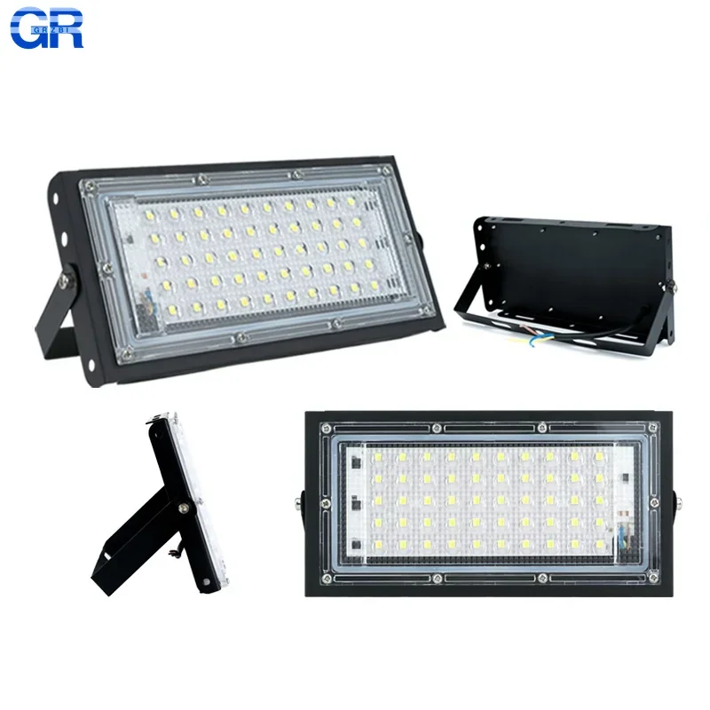 LED كشاف ضوء 50 واط 100 واط AC110V 220 فولت في الهواء الطلق IP65 مقاوم للماء عاكس الأضواء ضوء الشارع مصابيح الحائط إضاءة الحديقة