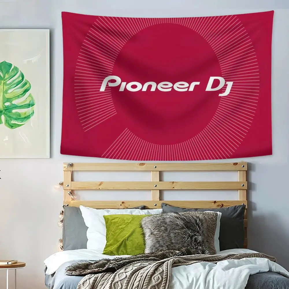 P-Pioneer Audio MUSIC Logo Tapestry Bedroom Living Room Bar Party House Home Dorm Interior Wall Decor Background Banner