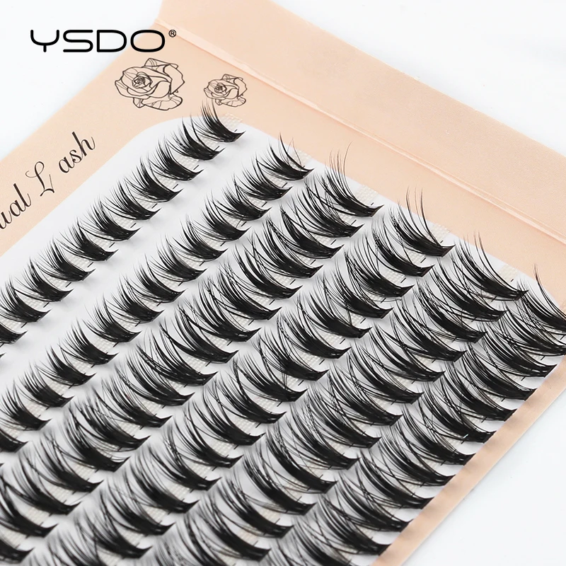Pestañas individuales 10/20/30D, mechones de pestañas naturales esponjosas, extensión de pestañas dramáticas, pestañas postizas suaves 3D, maquillaje