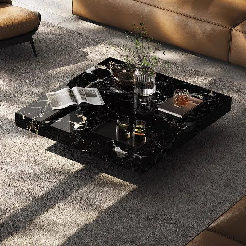 

Centro Glam Coffee Table Unique Storage Minimalist Luxury Square Design Coffee Table Salon Luxe Living Room Home Furniture