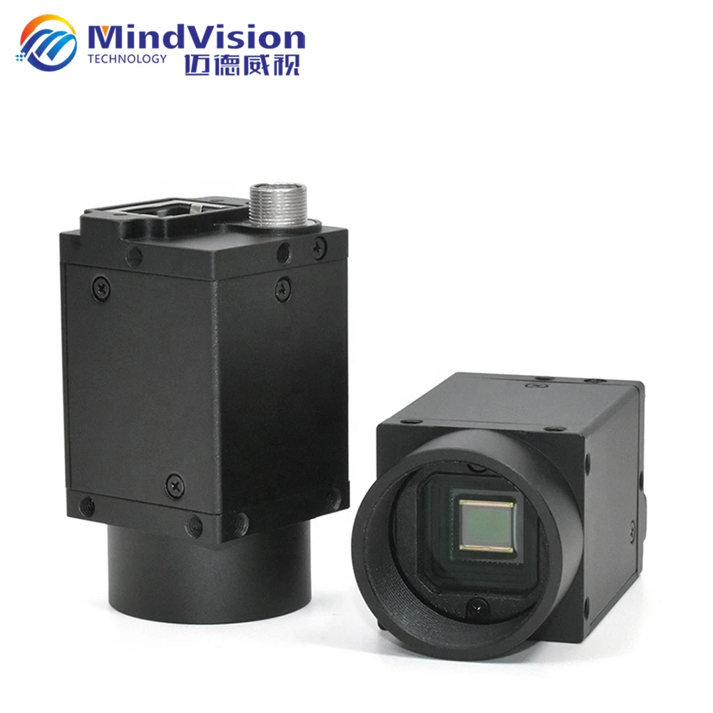 MindVision سعر المصنع منطقة المسح الضوئي كاميرا صناعية 5MP CMOS الاستشعار أحادية المتداول مصراع 5 FPS 4.8um GigE كاميرا صناعية