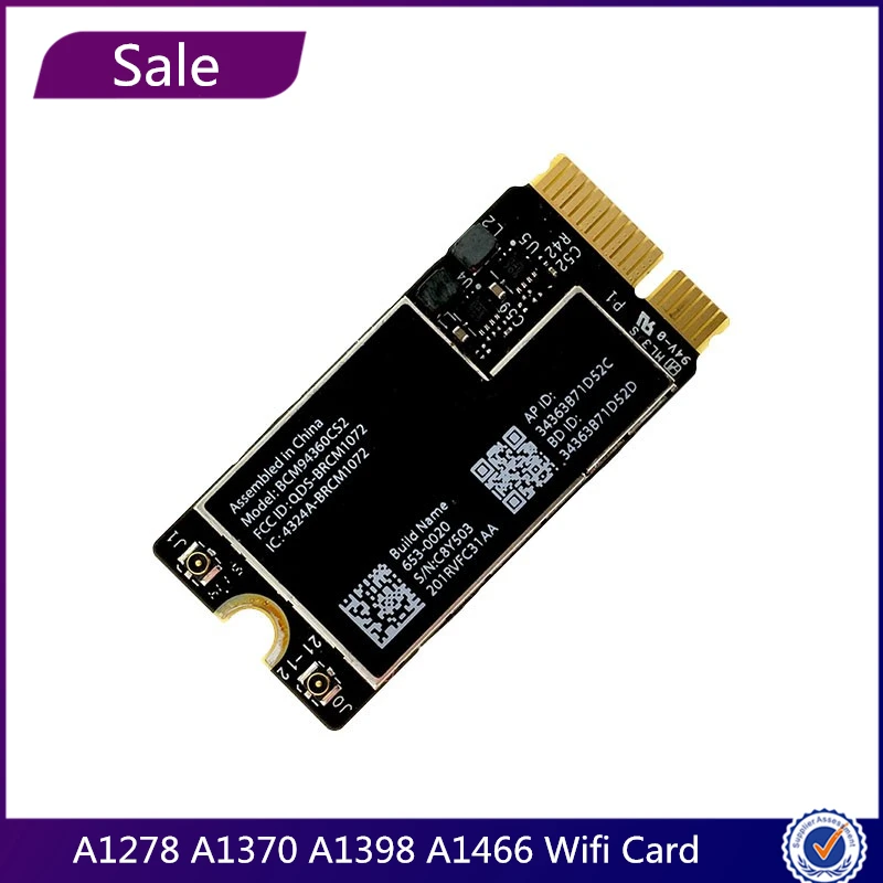 Testato A1278 A1370 A1398 A1466 2008-2017 anni Bluetooth WiFi Airport Card per Macbook Air Pro 11