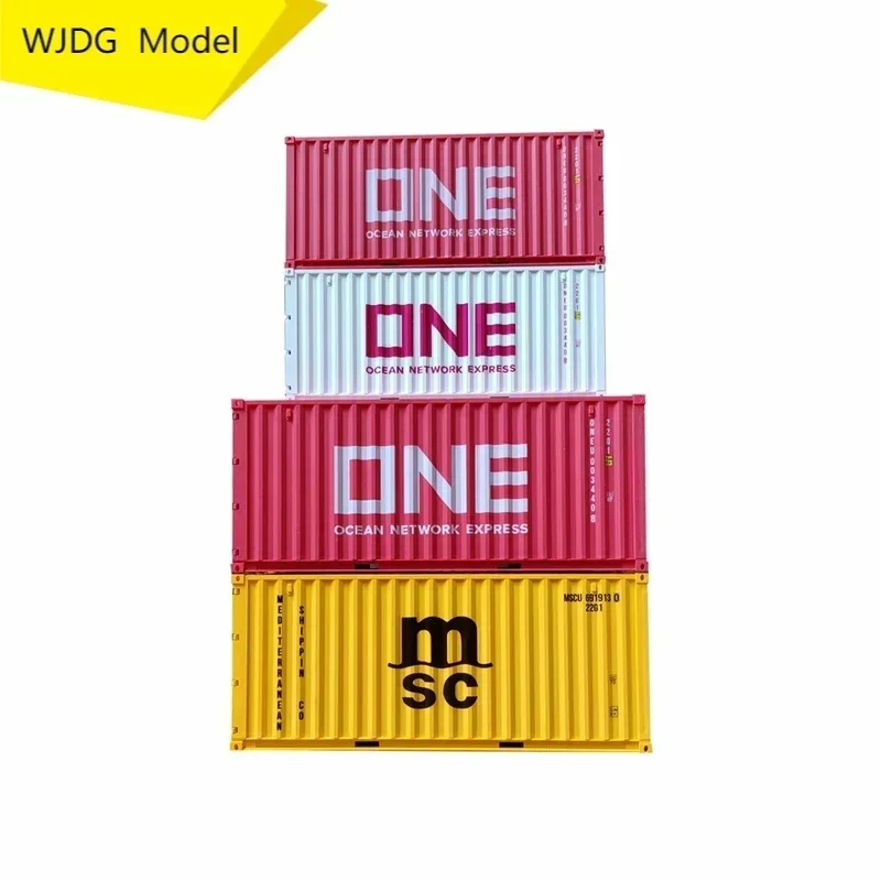 1/20 Scale Truck Model  Container Box Model Toy Die-cast Simulation Ocean Shipping  Container Model for Collect Gift toy