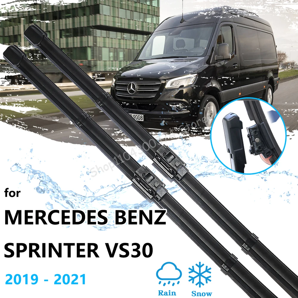 

2x For Mercedes Benz Sprinter VS30 2019 2020 2021 Front Window Wiper Blades Cutter Rubber Strip Refill Brushes Auto Accessories