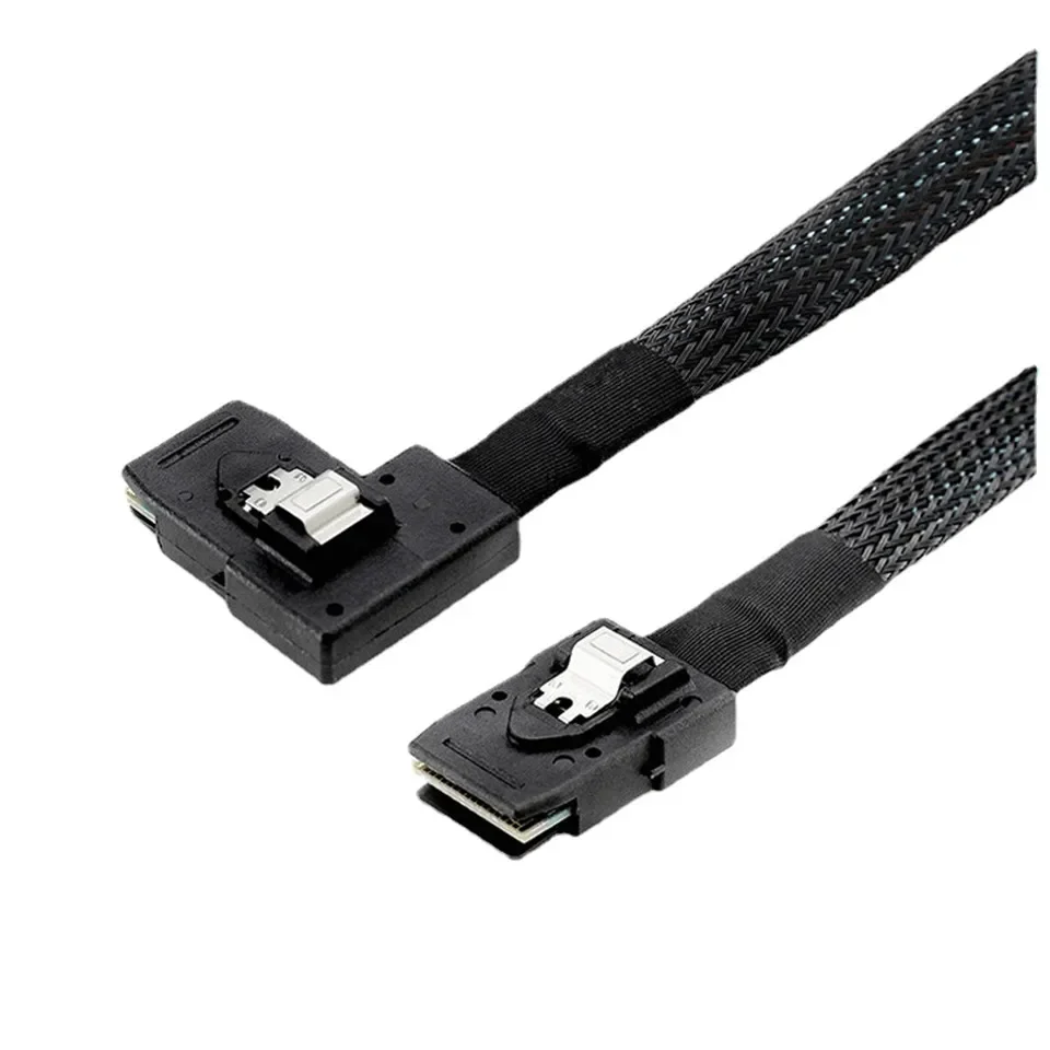 

Mini sas Cable sff-8087 to MINI SAS 36P SFF-8087 90 с прямым углом 0,8 м