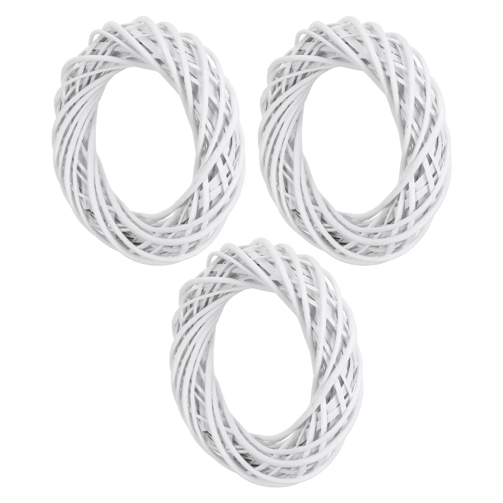 

3Pcs Handmade Wreath Natural Grapevine Rings 30Cm Rattan Vine Branch Hoop DIY Craft Base for Wedding Christmas Decorative