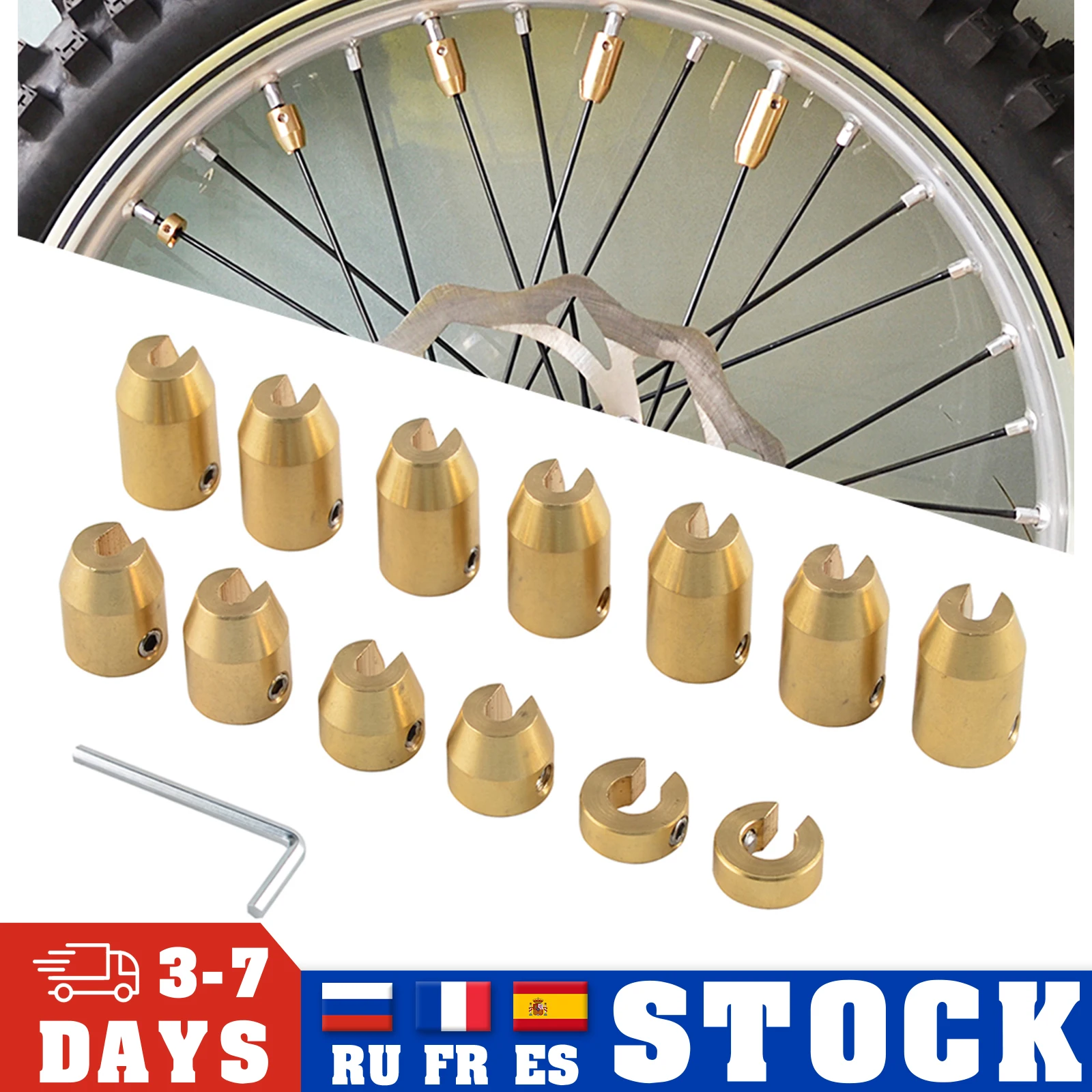 4/5/6/8/12/13/14pcs Motorcycle Brass Wheel Spoke Balance Weights Universal For KTM XC-F SXF XC-W XCF-W EXC EXC-F 350 450 500 530