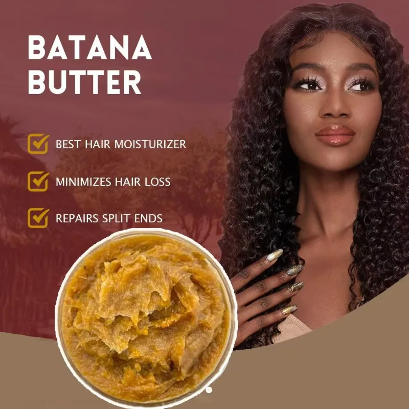 

Batana Oil Hair Mask Hair Pomade Hair Care Product Soften Hair Texture Tame Frizzy Hair for Silky Smooth Locks