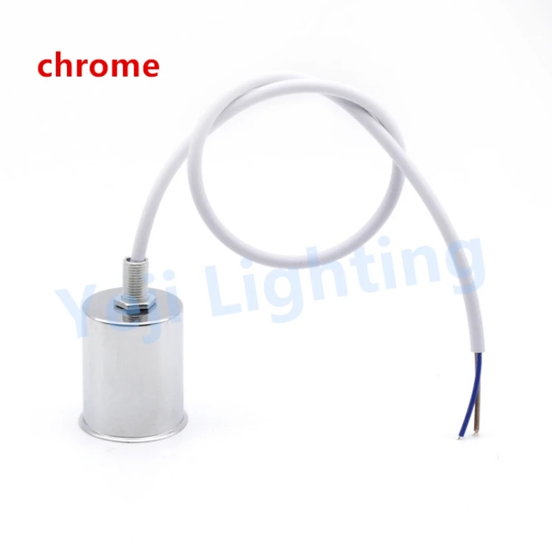 E27 Socket Retro Vintage Ceramic Lamp Holder Ceiling Rose Metal Lamp Cup for Wall Light Chandelier Cable Wire Iron E27 Lamp Base