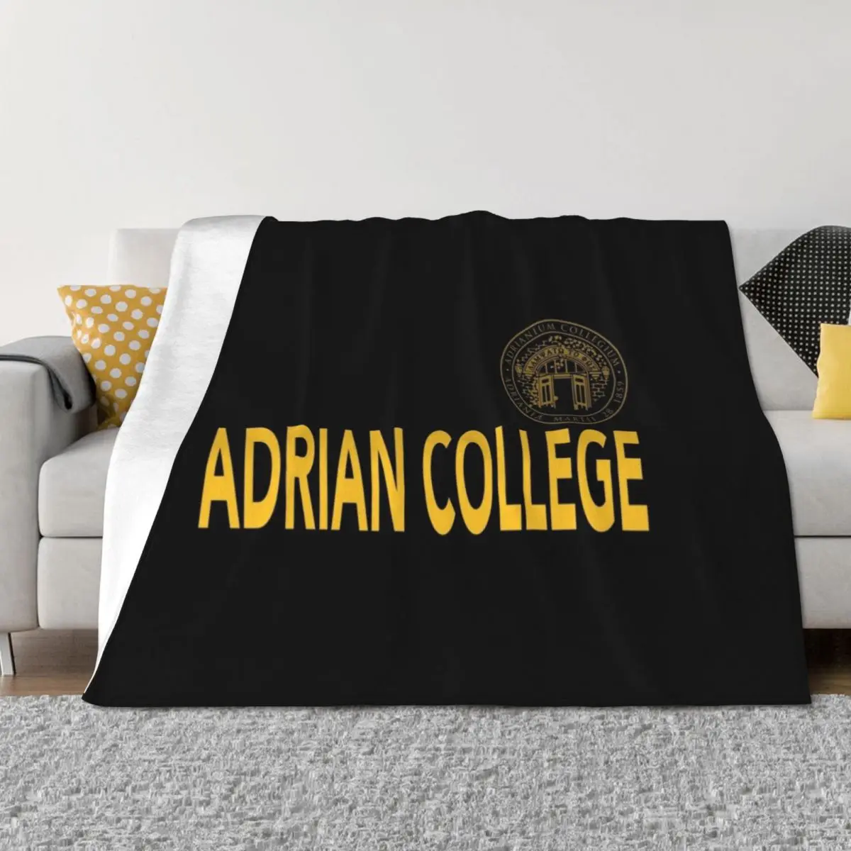 

Adrian College Throw Blanket Hair Bed Cute Plaid decorative Blankets