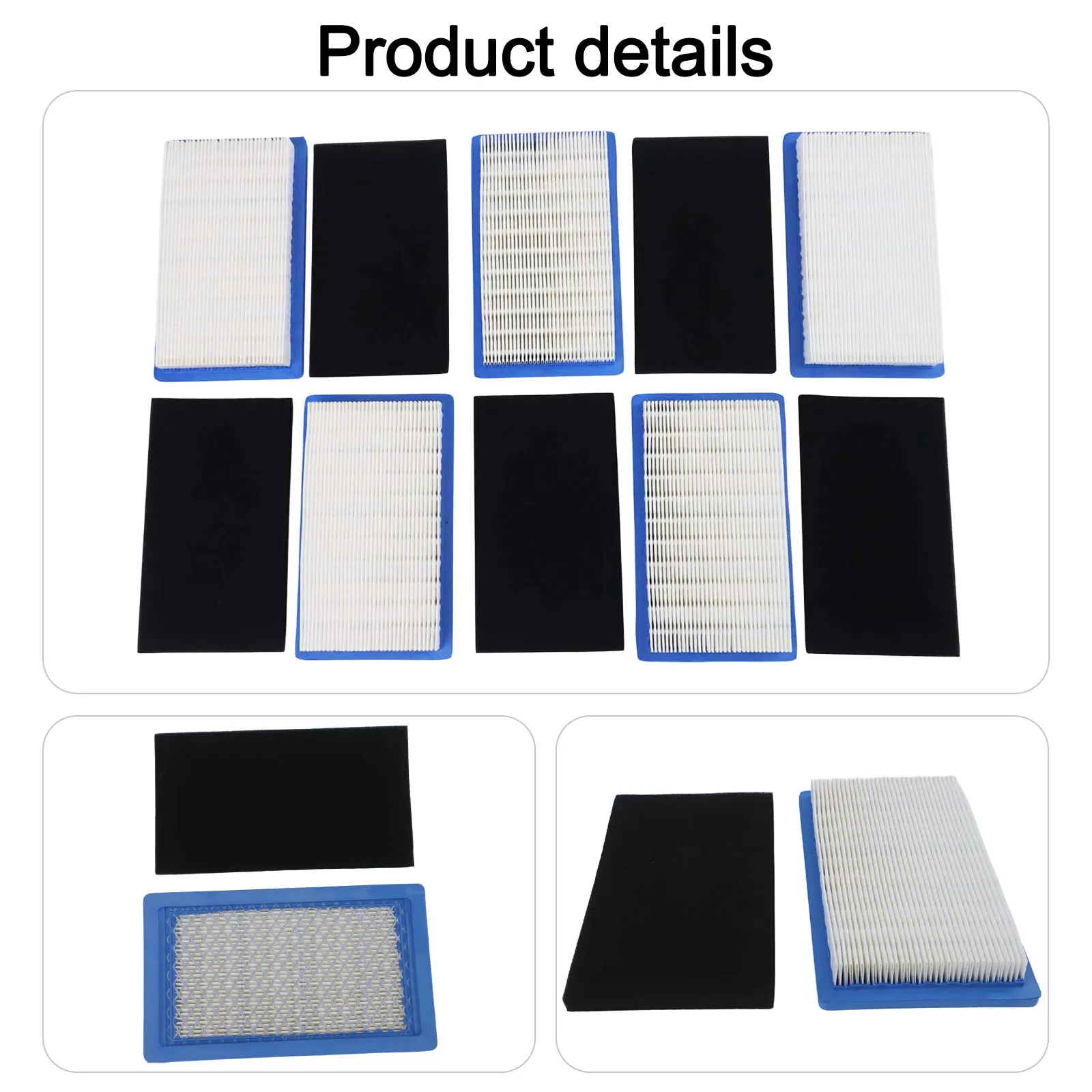 5 Pack Pre Filter And Air Filter Set For For Kawasaki FH491V FH430V FH381V Lawn Mower Engine Replacement Parts For Garden Yard M