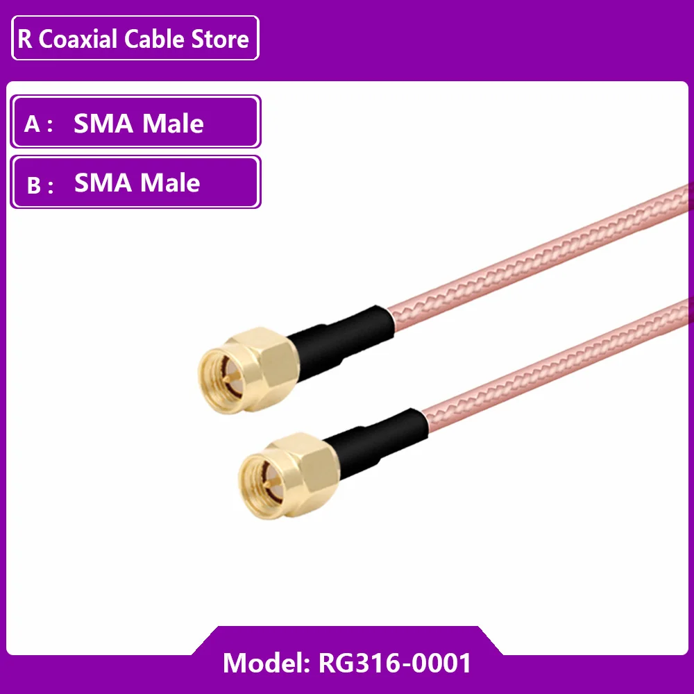Rpsma Sma Connector Man-vrouw Verlengkabel Koper Feeder Draad Voor RG174 Coaxkabel Wifi Netwerkkaart Router Antenne