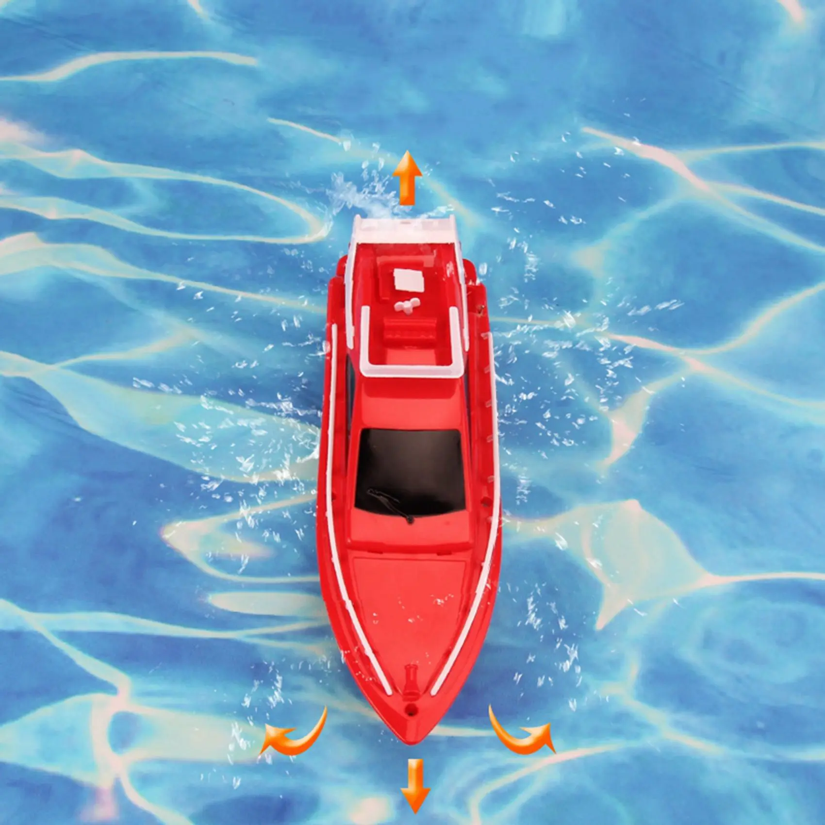 FBIL-2X Speed RC Boat Ship RC Boat Remote Control Boats Electric Waterproof Model Ship Sailing For Children Red