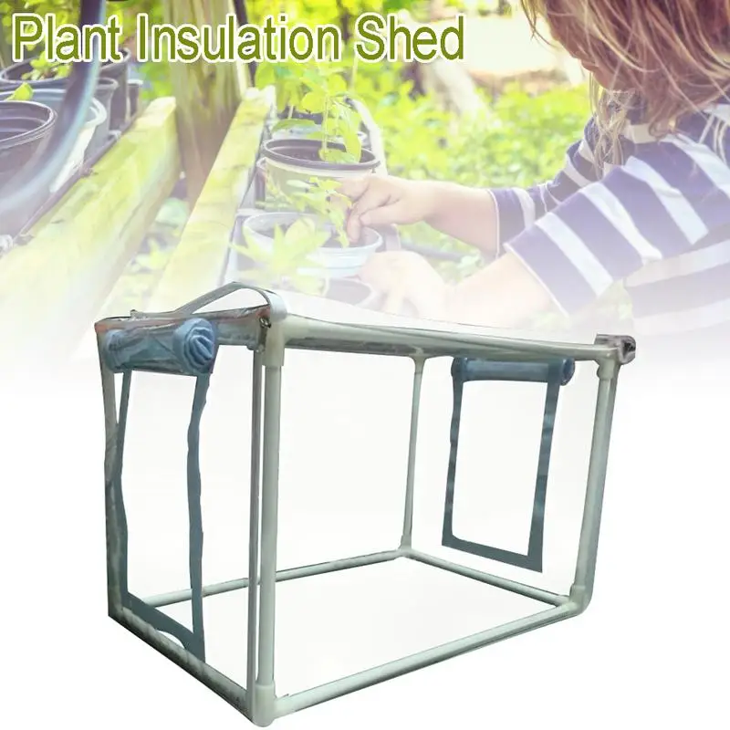 Mini Greenhouse Portable Gardening Rain Cover With Shelves Front Door Greenhouse For Plants Seedling Growing Gardening Backyard