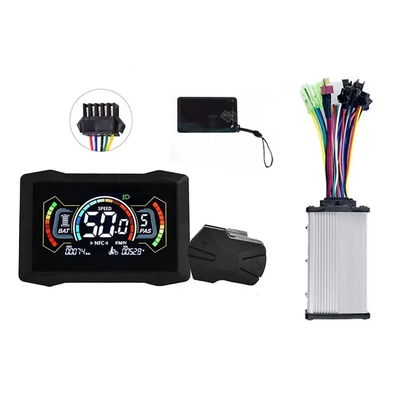【cyber-monday】compteur-couleur-lcd-pour-velo-electrique-h7c-moteur-36v-48v-350w-uart-type-c-affichage-lcd-compteur-de-vitesse-pour-scooter-electrique