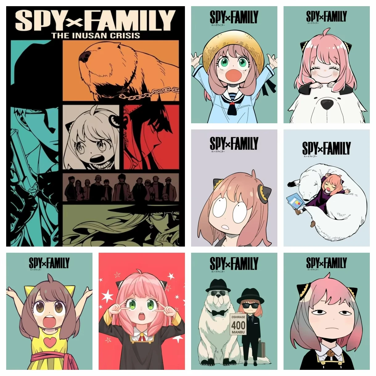 Kits de pintura artística de diamante 5d DIY, Anime Popular Spy X Family Anya, interesante Forger, bordado, mosaico, punto de cruz, decoración del hogar