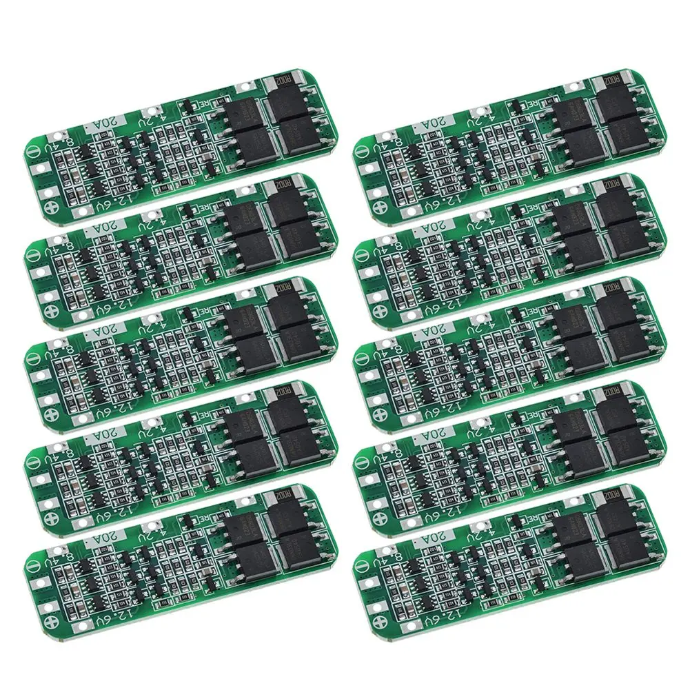 10 pz 3S 20A BMS 18650 modulo caricabatteria agli ioni di litio BMS scheda di protezione PCB 11.1V 12V 12.6V modulo