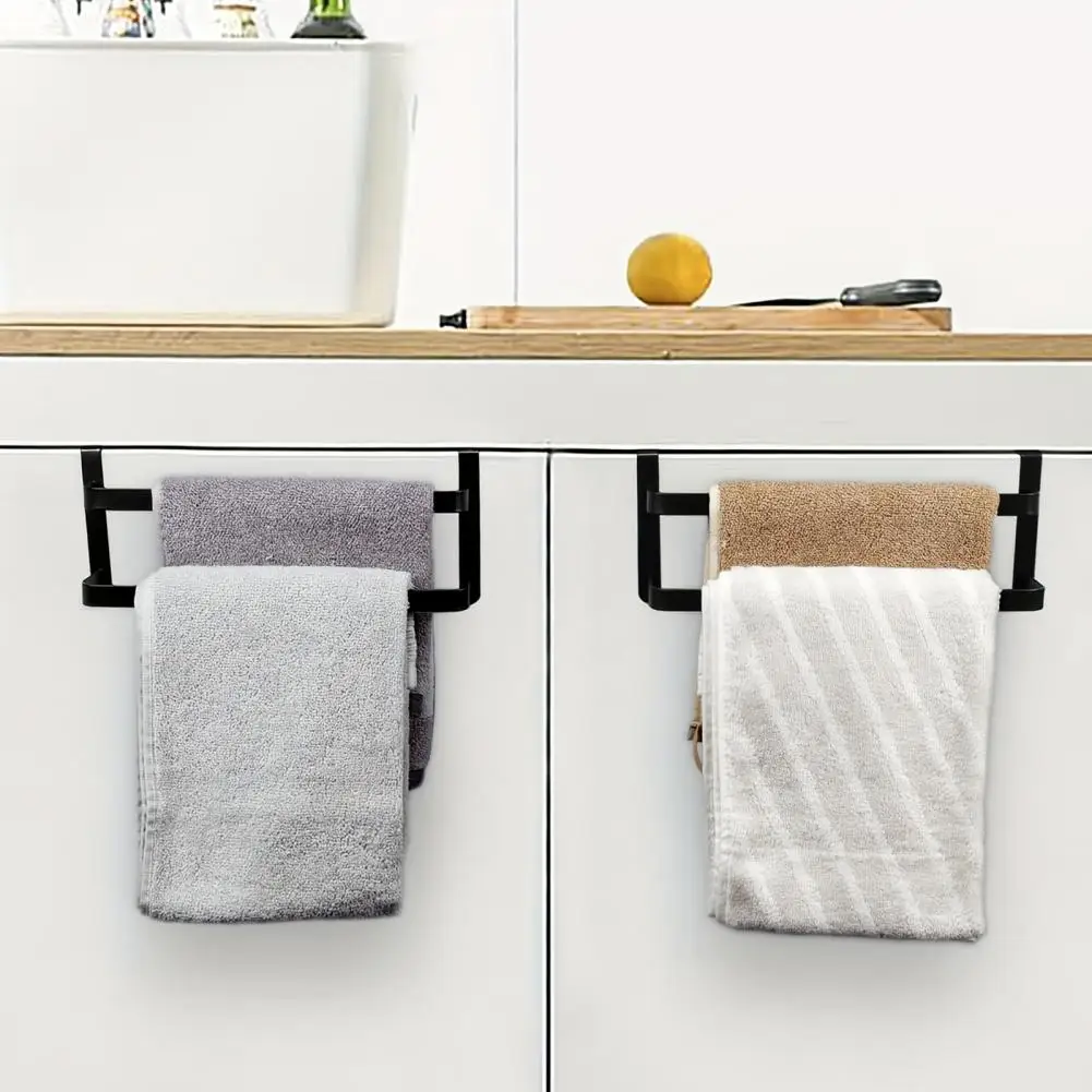

Дверной вешалка для полотенец для быстрой установки. Прочная несущая вешалка для полотенец с 2-слойным дизайном для простой установки на шкафу в ванной комнате.