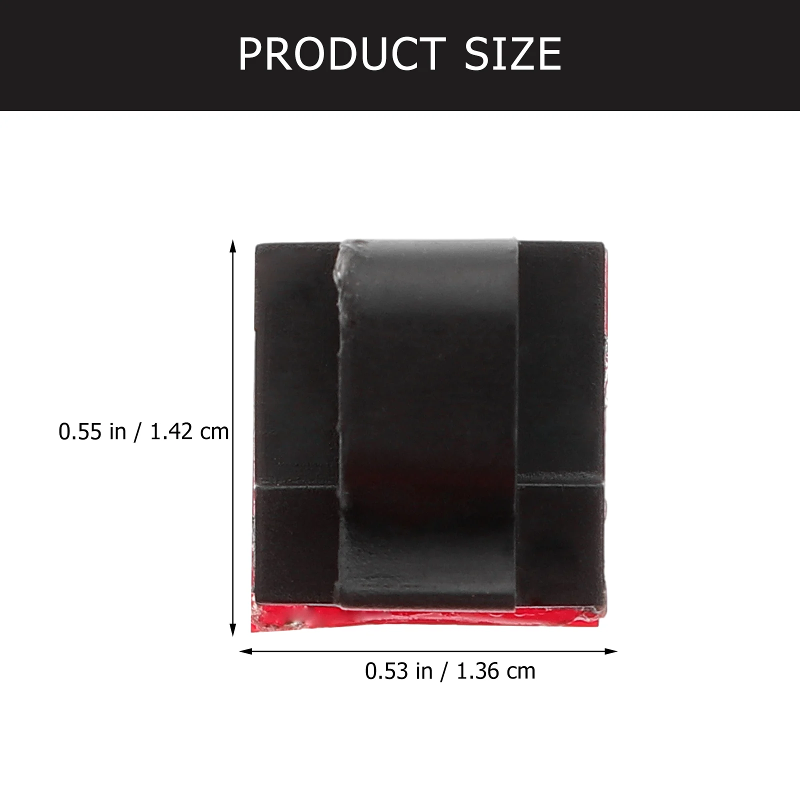 

50pcs Square Shaped Cable Winders Plastic Cord Organizer For Headphone Desktop Wire Holder Self-Adhesive Line Winder